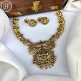 Latest Matte Finish Designer Antique Necklace Set JH1158