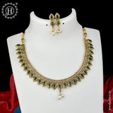 Beautiful Gold Plated With Kemp Stone Necklace JH1338