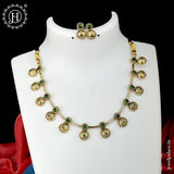 Traditional Matte Gold Plated Designer Necklace Set JH1351