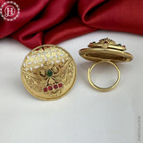 Gorgeous And Beautiful Antique Gold Finish Adjustable Finger Ring JH1438