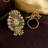 Gorgeous And Beautiful Antique Gold Finish Adjustable Finger Ring JH1449