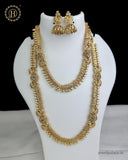 Grand Beautiful Gold Finish Combo Necklace Set JH1644