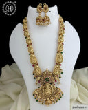 Beautiful Gold Plated Kemp Stone Pearls Traditional Haram Set JH3305