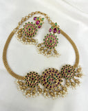 Gold Plated Premium Quality Temple Necklace JH3621