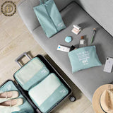 7 in 1 Travel Laundry Cosmetics Luggage Packing Organizers Set JH3670