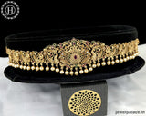 Beautiful Gold Plated Temple Design Vaddanam Kamarpatta Waist Hip Belt JH3679