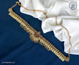 Beautiful Gold Plated Temple Design Vaddanam Hip Chain For Saree JH3698