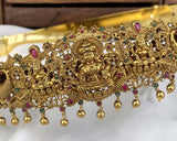 Beautiful Gold Plated Temple Design Vaddanam Hip Belt For Saree JH3699