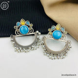 Oxidised Chandbali Earrings JH3903