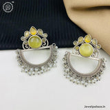 Oxidised Chandbali Earrings JH3903