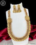 Beautiful Gold Finish Lakshmi Design Necklace Set