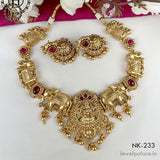 Elegant Matte Finish Antique Necklace JH3957