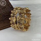 Beautiful Gold Plated Matte Finish Temple Bangles