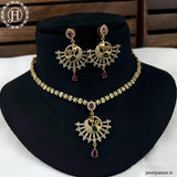 Elegant Gold Plated AD Stone Premium Quality Necklace JH4148