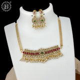 Beautiful Gold Plated Short Necklace JH4516