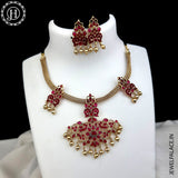 Beautiful Gold Plated Necklace with Earrings JH4521