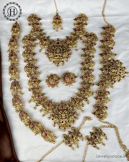 Bridal jewelry set hot sale gold plated