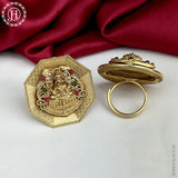 Traditional Gold Plated Adjustable Finger Ring JH5306