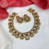 Exclusive Gold Plated AD Stone Premium Necklace JH5431