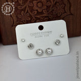 Imported Trendy Studs And Drop Earrings Set Of 3 Pairs JH5452