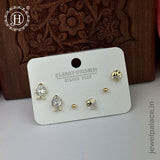 Imported Trendy Studs And Drop Earrings Set Of 3 Pairs JH5452