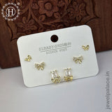 Imported Trendy Studs And Drop Earrings Set Of 3 Pairs JH5452