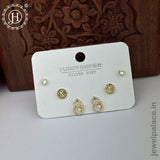 Imported Trendy Studs And Drop Earrings Set Of 3 Pairs JH5452