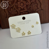 Imported Trendy Studs And Drop Earrings Set Of 3 Pairs JH5452