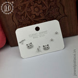 Imported Trendy Studs And Drop Earrings Set Of 3 Pairs JH5452