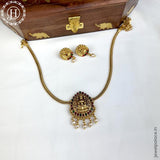 Elegant Gold Finish kemps Stone Temple Necklace JH5613