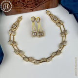 Beautiful High Quality Gold Plated Brass Temple Necklace Set JH5791