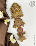 Exclusive Gold Plated Kemps Stone Pearls Traditional Jadai Billai JH5796