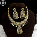 Beautiful High Quality Gold Plated Brass Temple Necklace JH5895