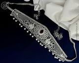 Beautiful Silver Plated AD Stone Premium Quality Hip Chain JH5975