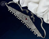 Beautiful Silver Plated AD Stone Premium Quality Hip Chain JH5977