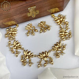 Exclusive Gold Finish Designer Necklace Set JH6015