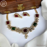 Exclusive Gold Finish Designer Necklace Set JH6022