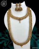 Grand Beautiful Gold Finish Combo Necklace Set JH6030