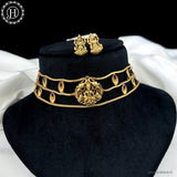 Trendy Antique Gold Plated Traditional Necklace Set JH6191