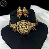 Trendy Antique Gold Plated Traditional Necklace Set JH6200