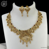 Elegant Antique Gold Finish Necklace Set JH6222