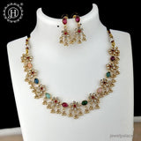 Elegant Antique Gold Finish Necklace Set JH6225