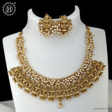 Elegant Antique Gold Finish Necklace Set JH6234