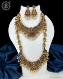 Beautiful Gold Plated Kemp Stone Combo Jewelry Set JH6250