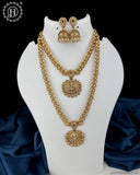 Exclusive Gold Finish Temple Combo Jewelry Set JH6254