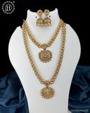 Exclusive Gold Finish Temple Combo Jewelry Set JH6254