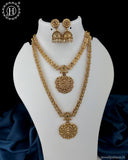 Exclusive Gold Finish Temple Combo Jewelry Set JH6255