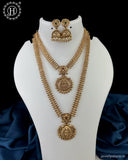 Exclusive Gold Finish Temple Combo Jewelry Set JH6256