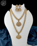 Exclusive Gold Finish Temple Combo Jewelry Set JH6257