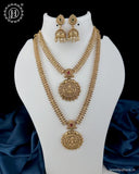 Exclusive Gold Finish Temple Combo Jewelry Set JH6258